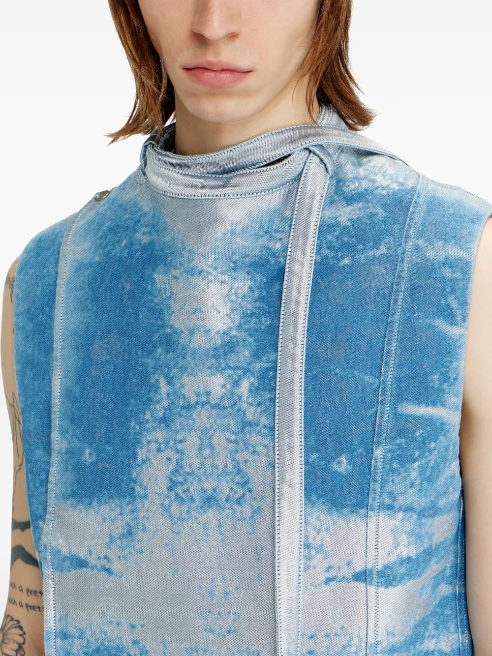 Diesel D-Lormil-Fsi gilet Blauw