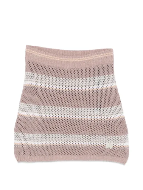AMIRI Crochet striped mini skirt