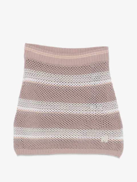 AMIRI MA stripe crochet mini skirt