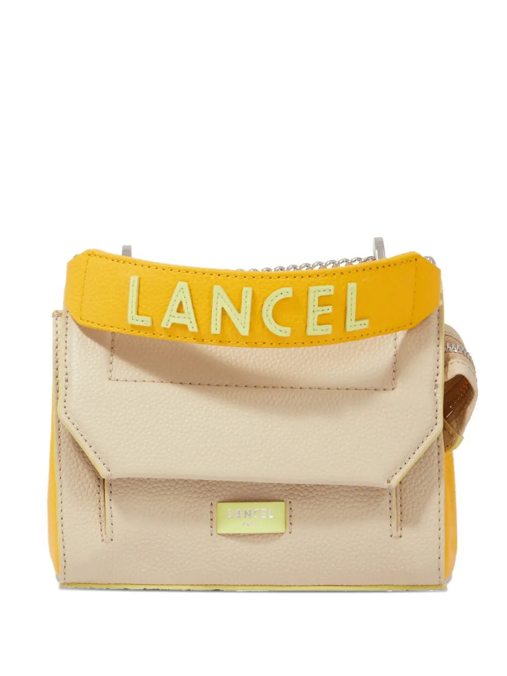 Lancel grained shoulder bag - Toni neutri