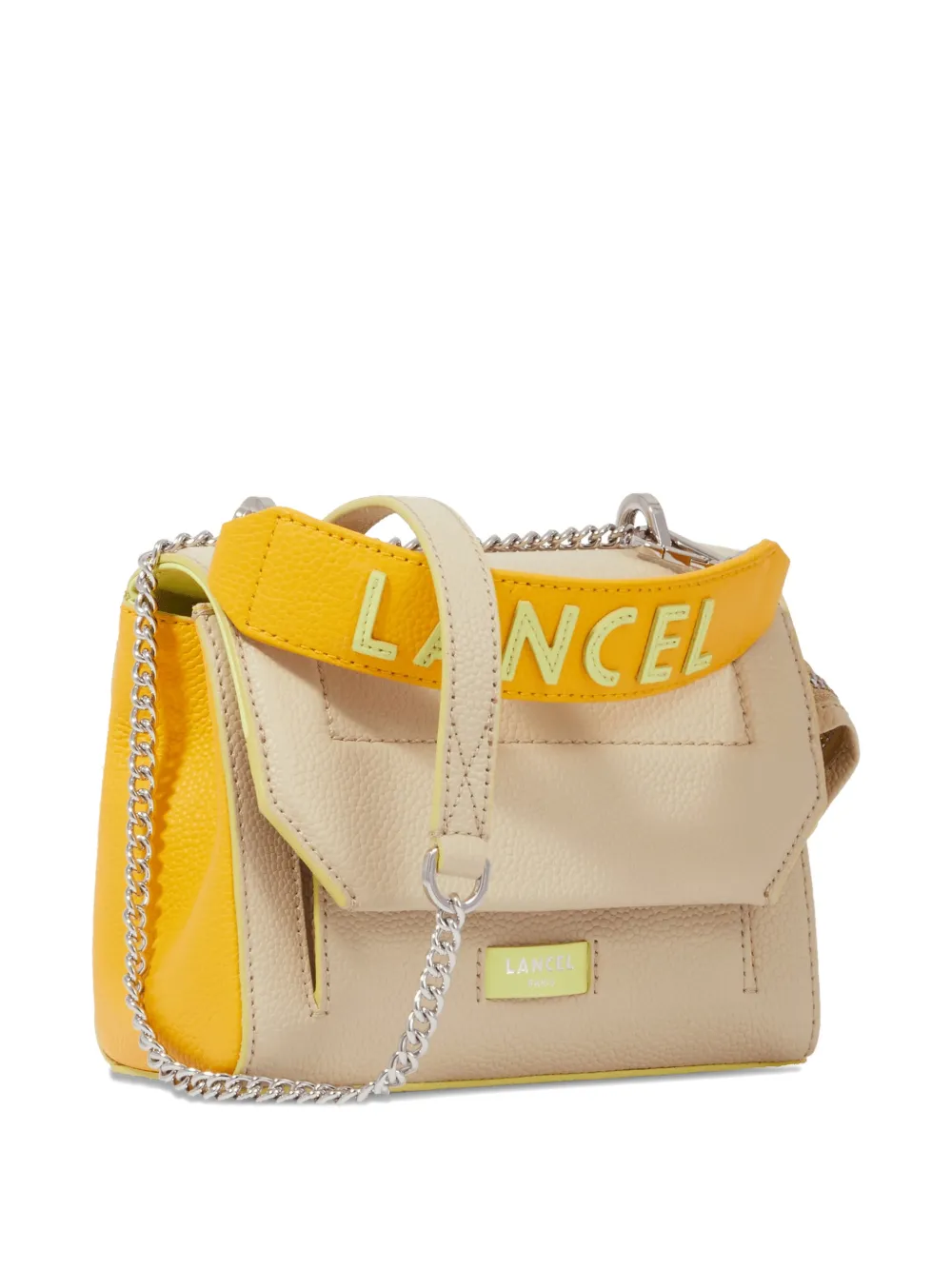 Lancel Bewerkte schoudertas Beige