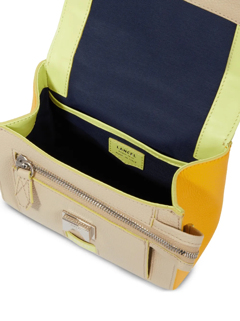 Lancel Bewerkte schoudertas Beige