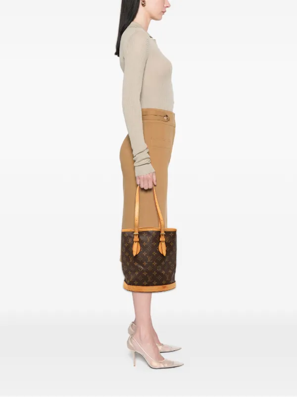 Louis Vuitton Pre-Owned 2001 モノグラム プチ バケットバッグ 