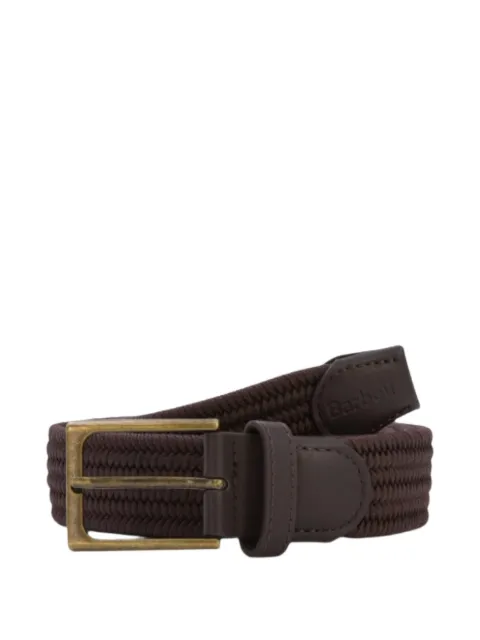 Barbour woven panelled belt