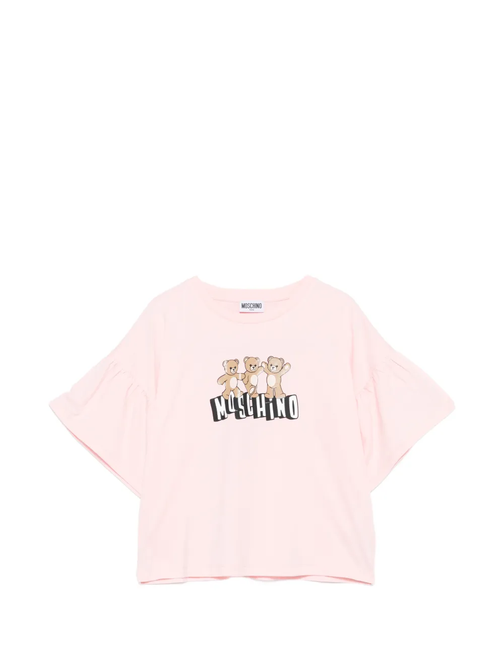 Moschino Kids teddy-graphic T-shirt - Rosa