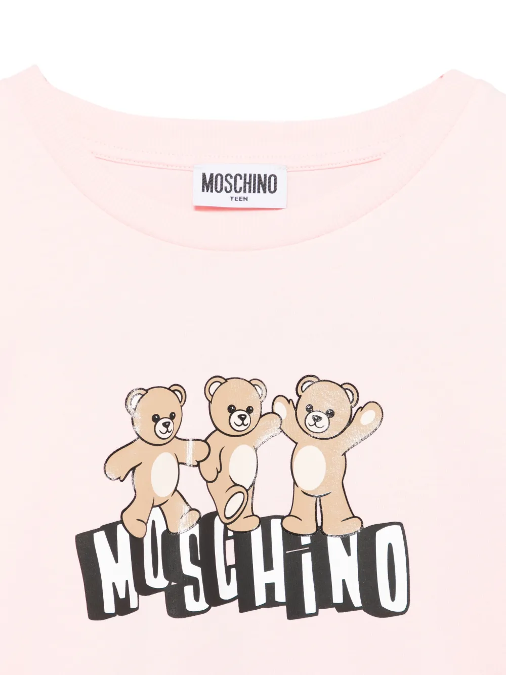 Moschino Kids T-shirt met ruches Roze