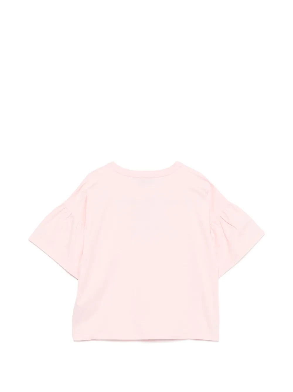 Moschino Kids T-shirt met ruches Roze