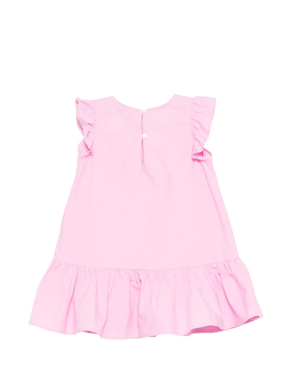 Moschino Kids Jurk met ruches Roze