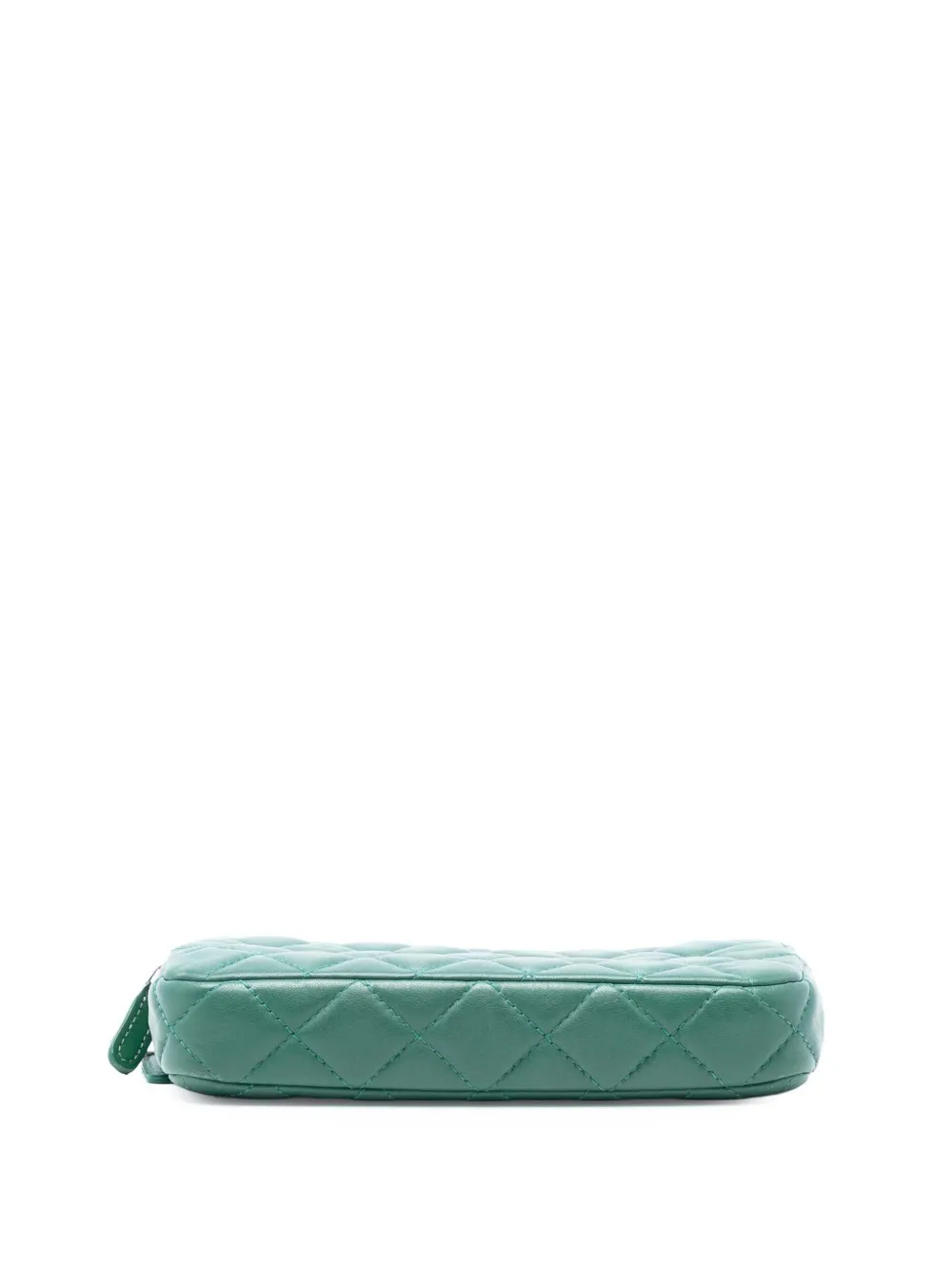 2019 Cc Quilted Lambskin Double Zip Clutch With Chain Crossbody Bag