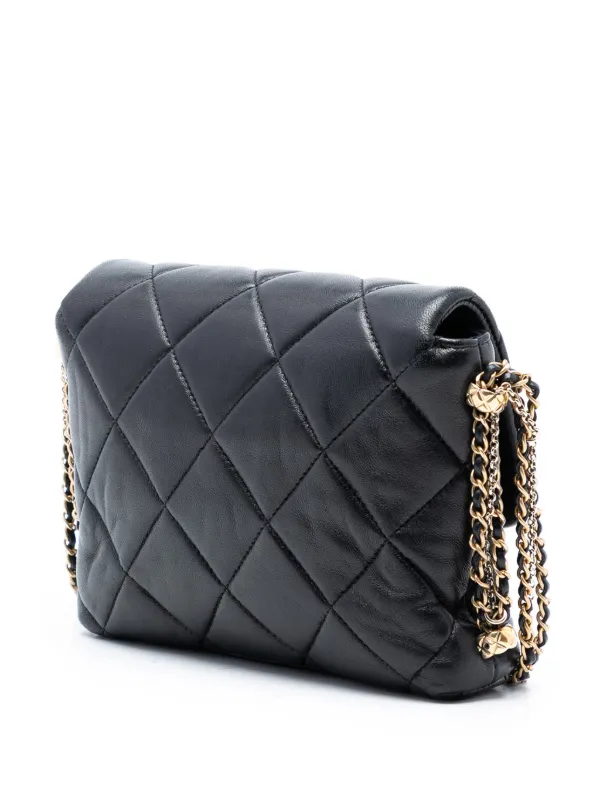 CHANEL Pre-Owned 2021-2025 Mini Quilted Lambskin Crush On Chains