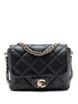 【m＊即日発送可能です】CHANEL CHANEL Pre-Owned 2021-2025 ミニ マトラッセ ラムスキン クラッシュ