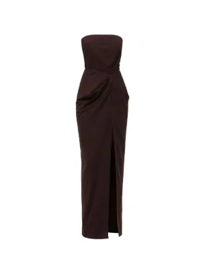 staud brown sequin dress Sequined Tulle Halterneck Midi Dress