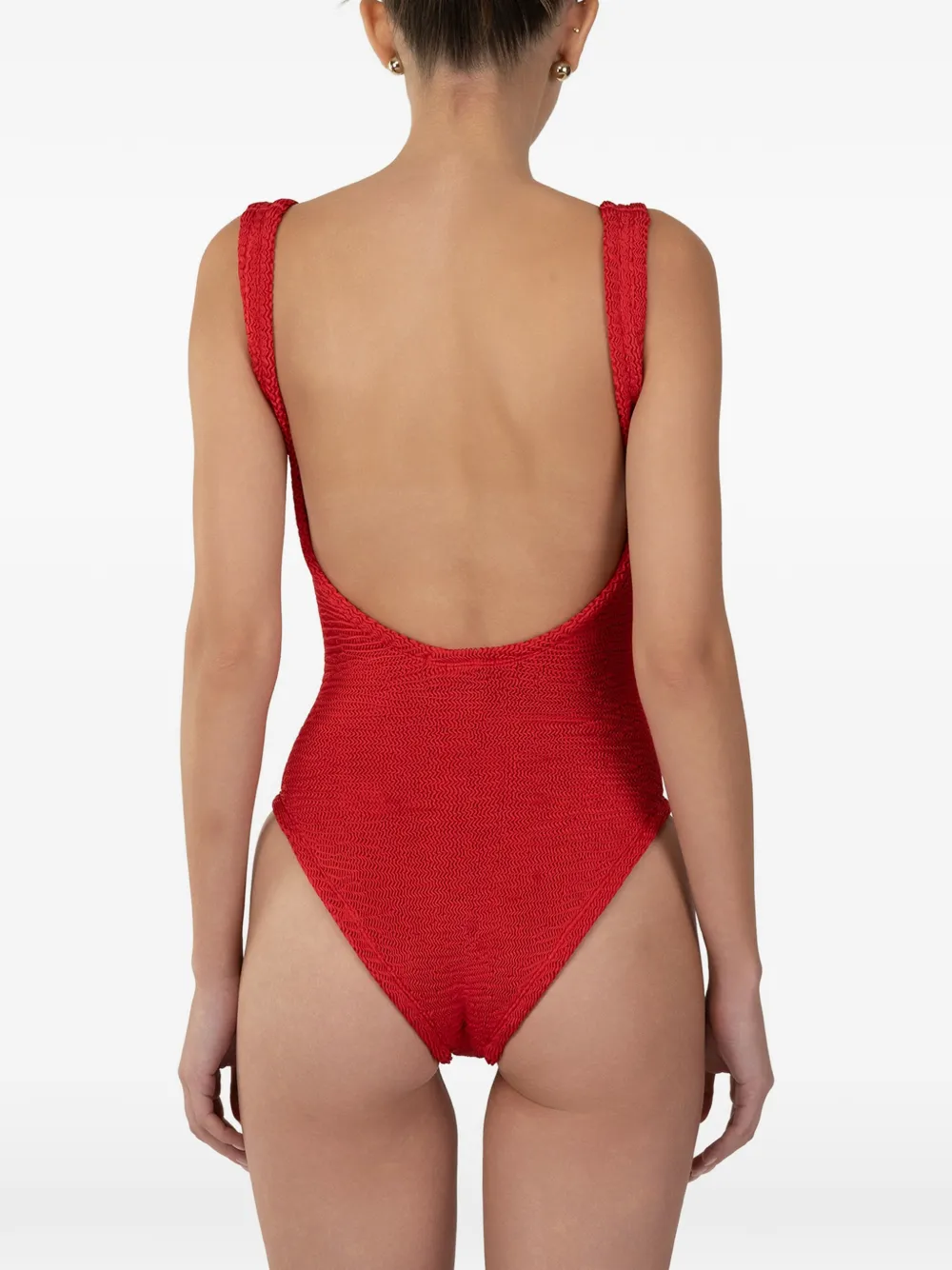 PARAMIDONNA Holly badpak met textuur Rood