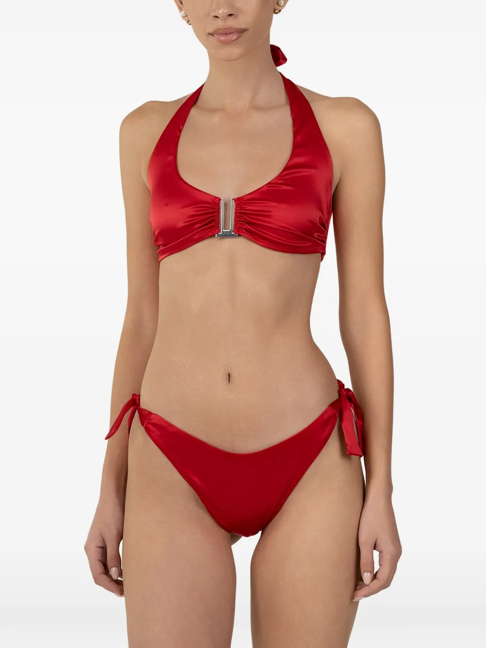  Paramidonna Jane Tie-detail Bikini - Red 