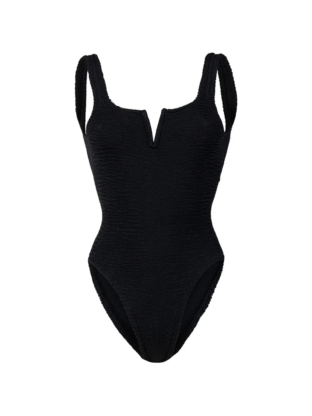 PARAMIDONNA Holly textured swimsuit - Nero
