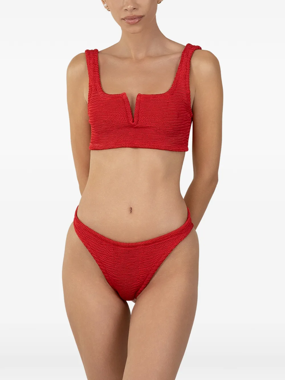 Paramidonna Serena V-neck Textured Bikini 