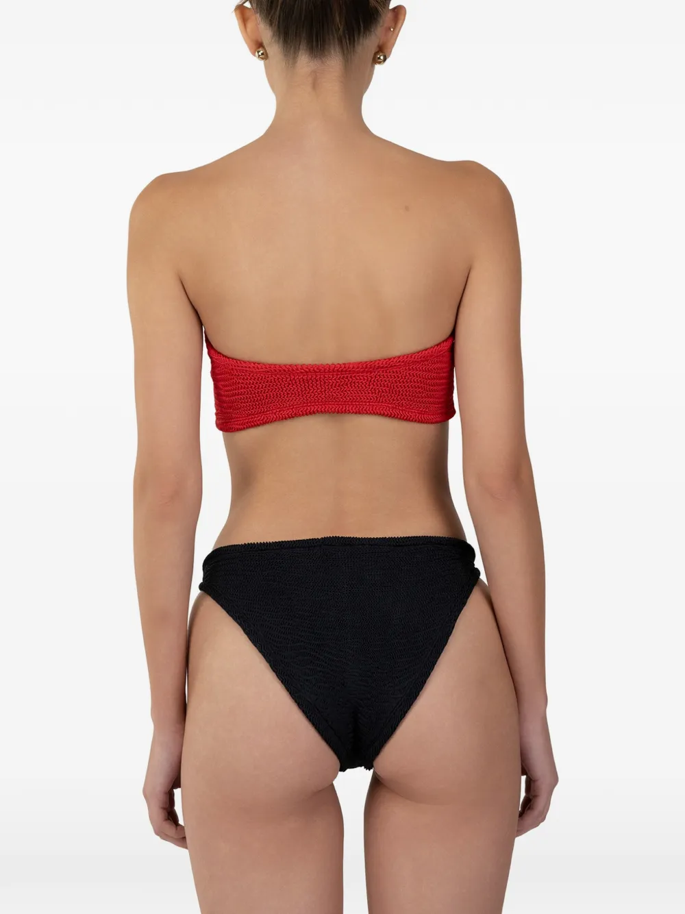 PARAMIDONNA Frida bikini met ringdetail en textuur Rood
