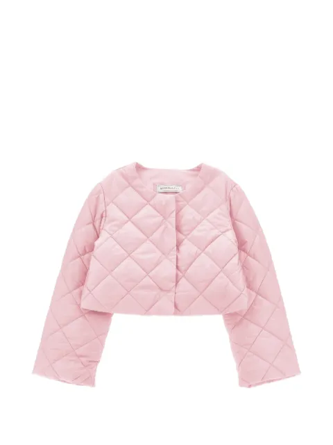 Monnalisa logo-patch quilted-design jacket