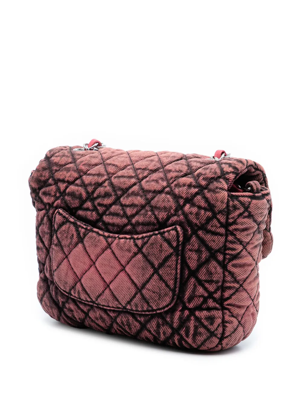  Chanel Pre-owned Bandolera Square Denimpression Single Flap Pequeña Con Diseño Acolchado Y Logo Cc 2019 - Gris 