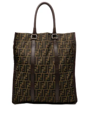 Fendi Pre-Owned 1990-2000s Zucca two-way Handbag | Brown | FARFETCH