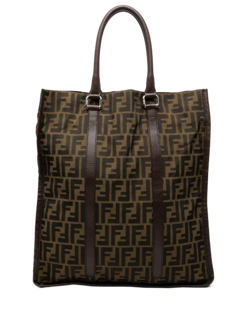 Fendi Pre-Owned 2010-2026 Zucca Canvas Vertical tote bag