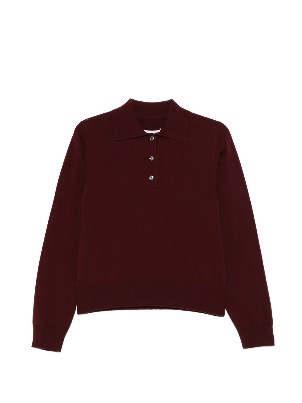 Maison Margiela button-fastening polo top - Rosso