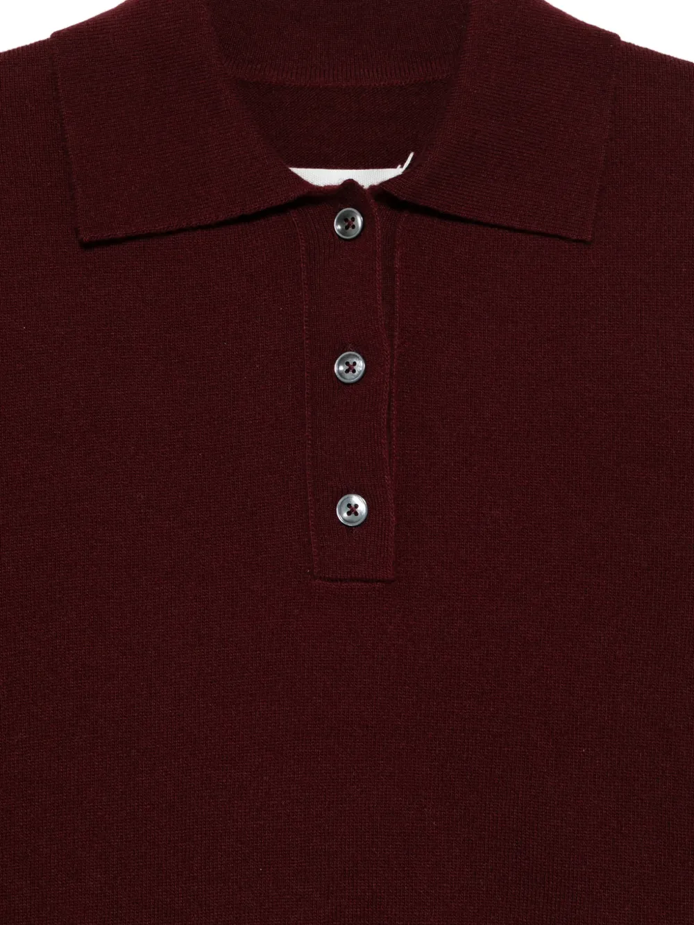 Maison Margiela Polotop met knoopsluiting Rood
