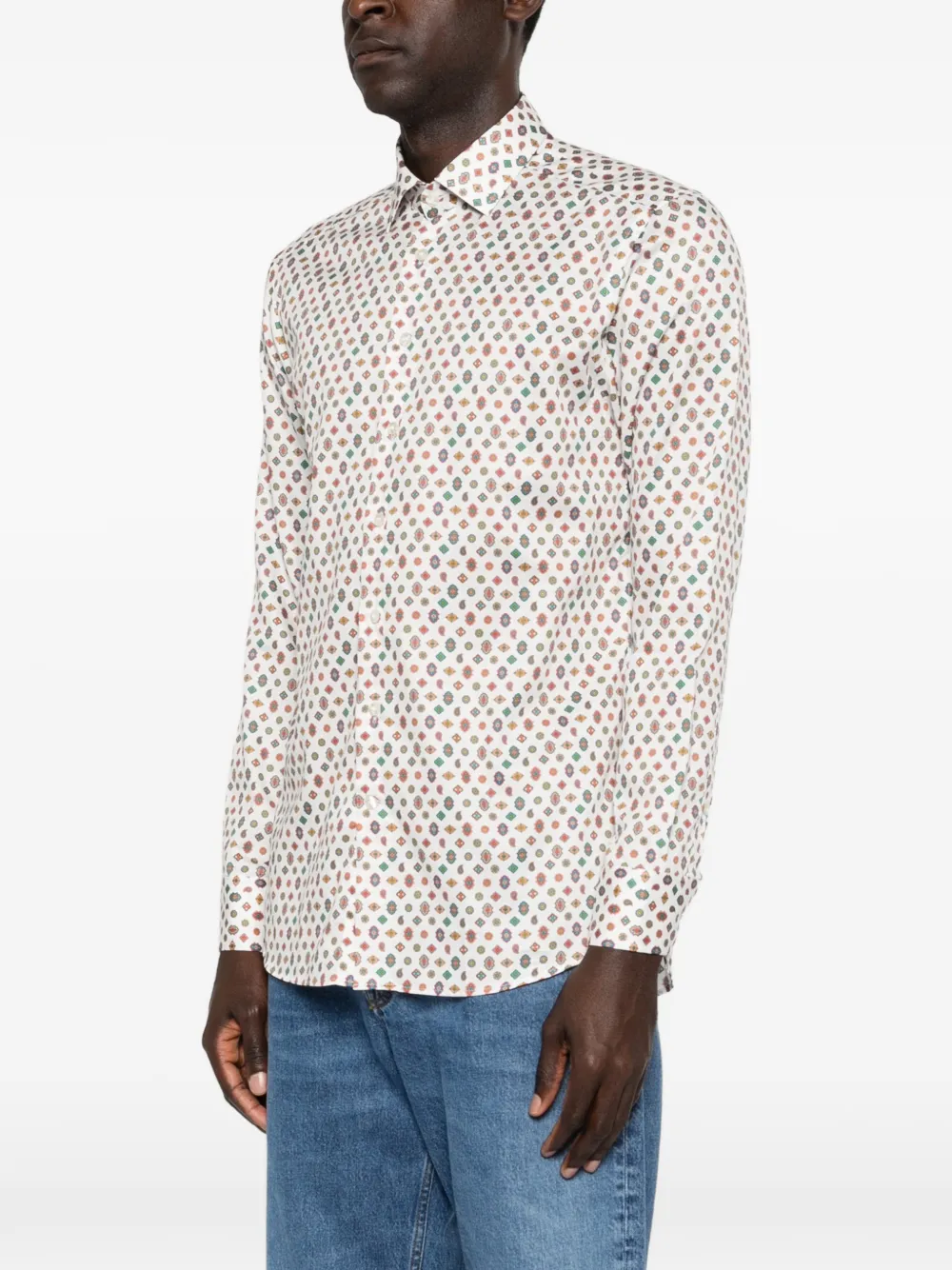 ETRO Overhemd met print Wit