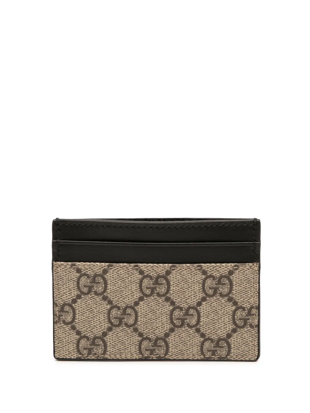 Gucci Pre-Owned 2000-2015 GG Supreme card holder - Marrone