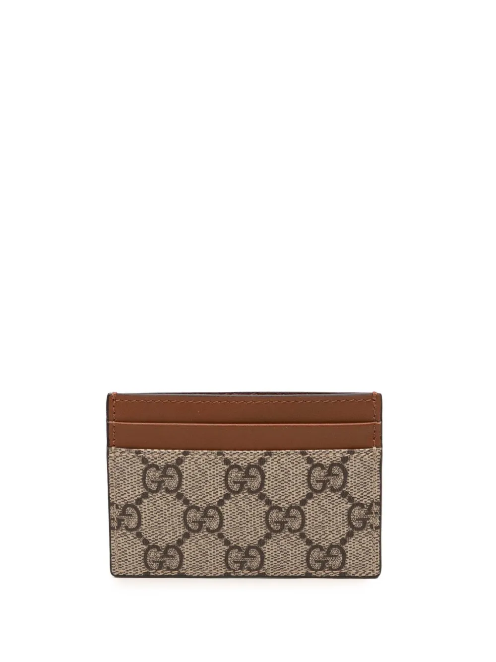 Gucci Pre-Owned 2000-2015 GG Supreme card holder - Marrone