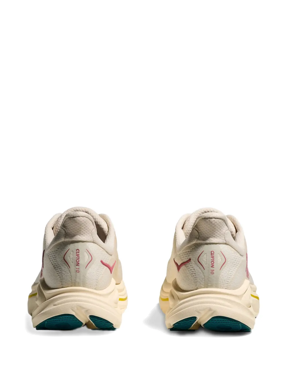 HOKA Clifton 10 sneakers met logodetail Beige
