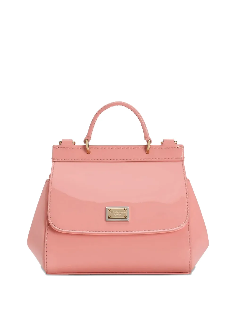 Dolce & Gabbana top-handle leather satchel bag - Rosa
