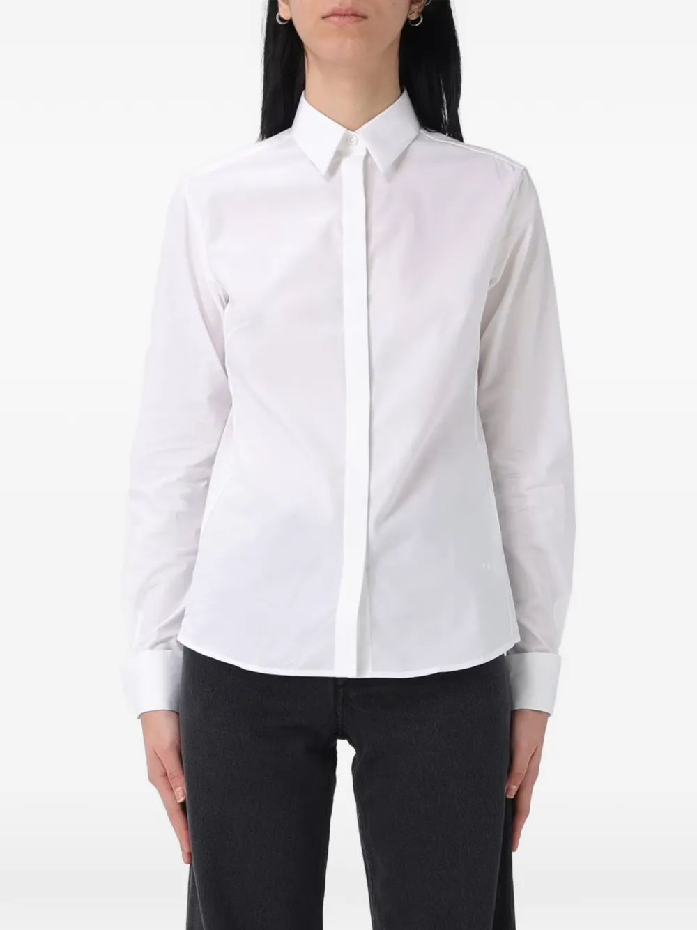 Fay buttoned long-sleeve shirt - Bianco