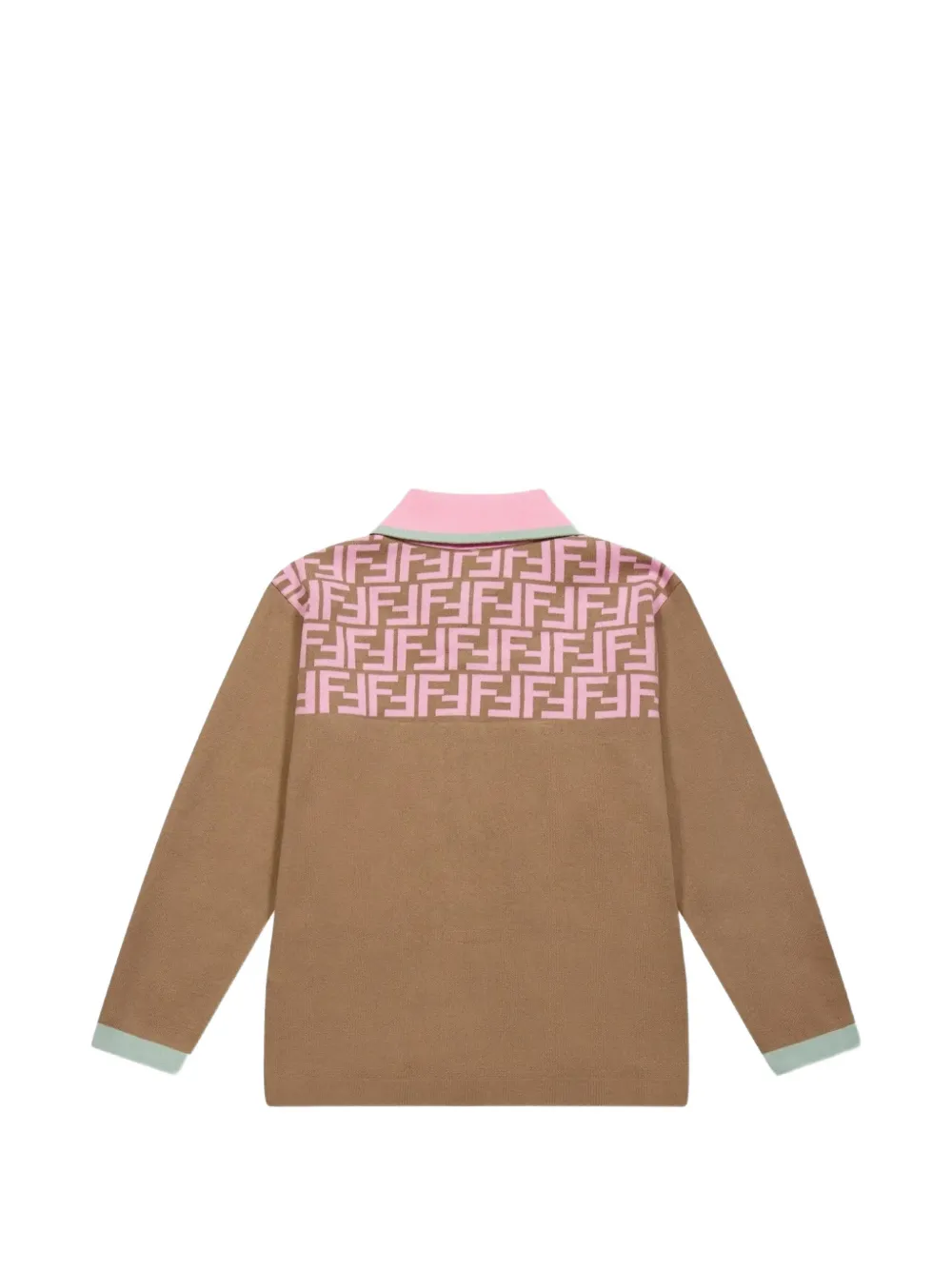 Fendi Kids Button-up jack Bruin