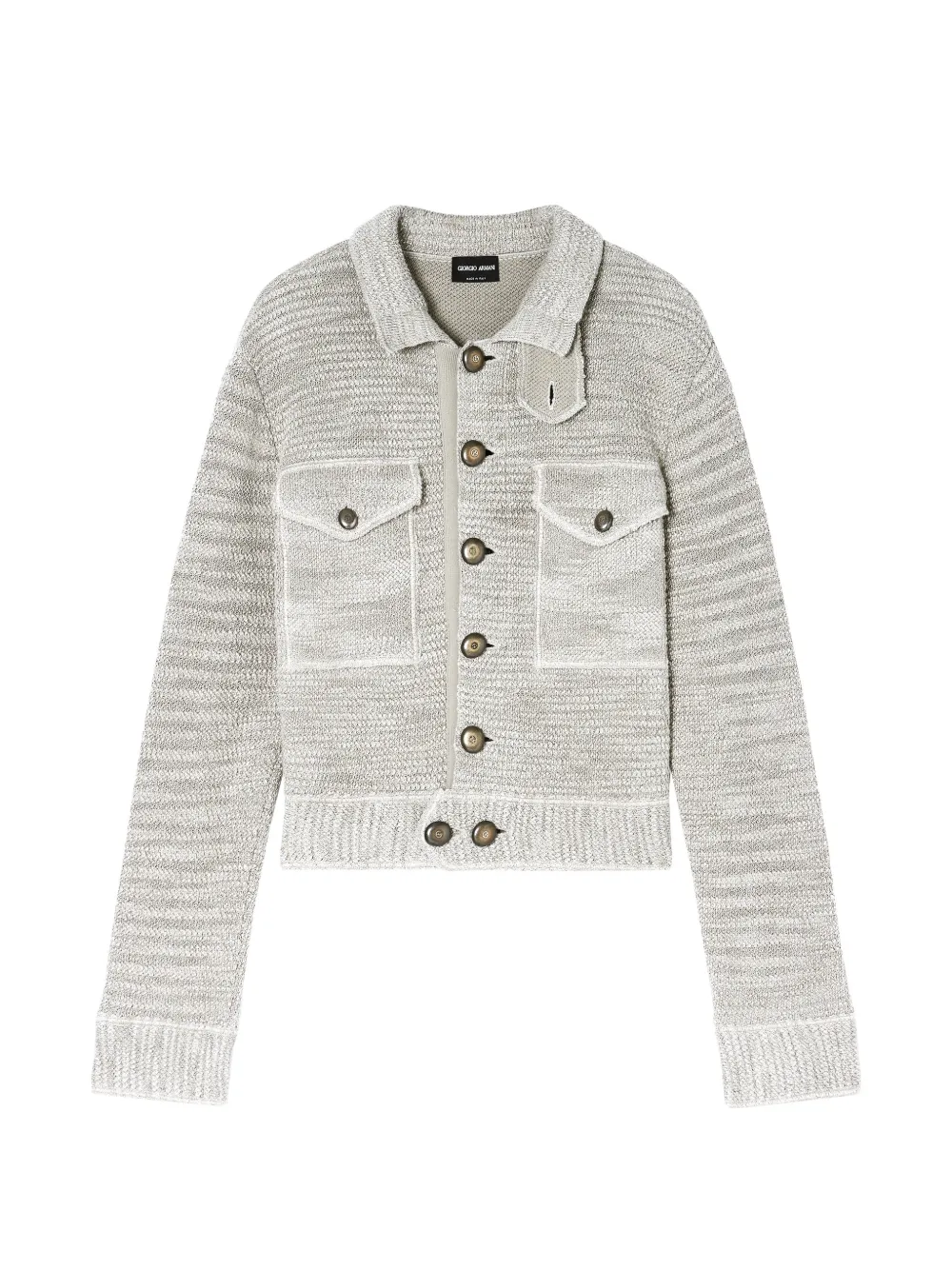 Giorgio Armani buttoned pocket jacket - Toni neutri