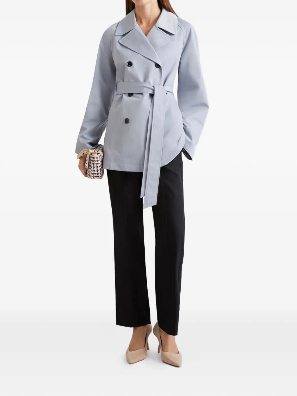 Belted Double-Breasted Jacket