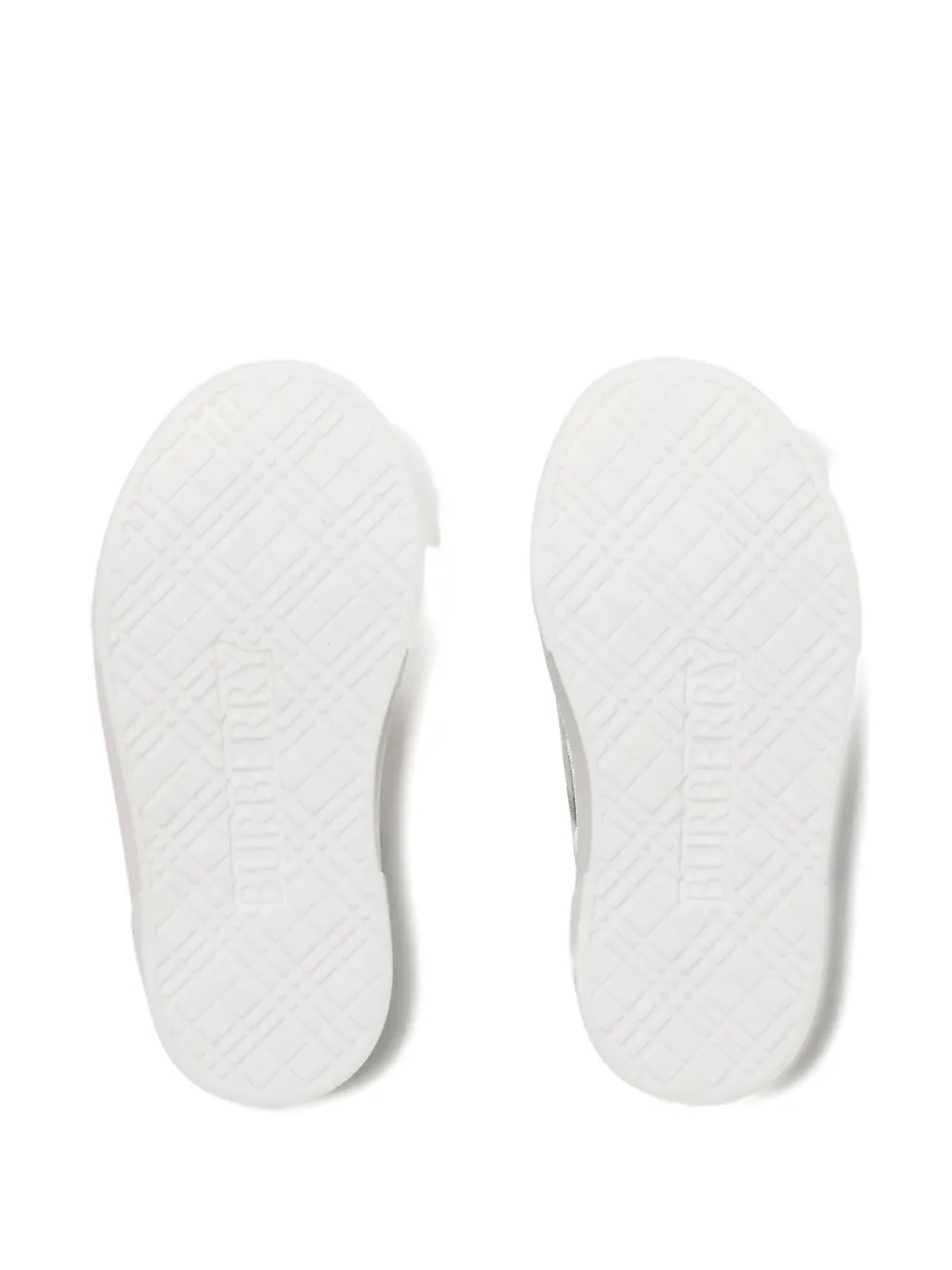 Burberry Kids Geruite sneakers met band Beige