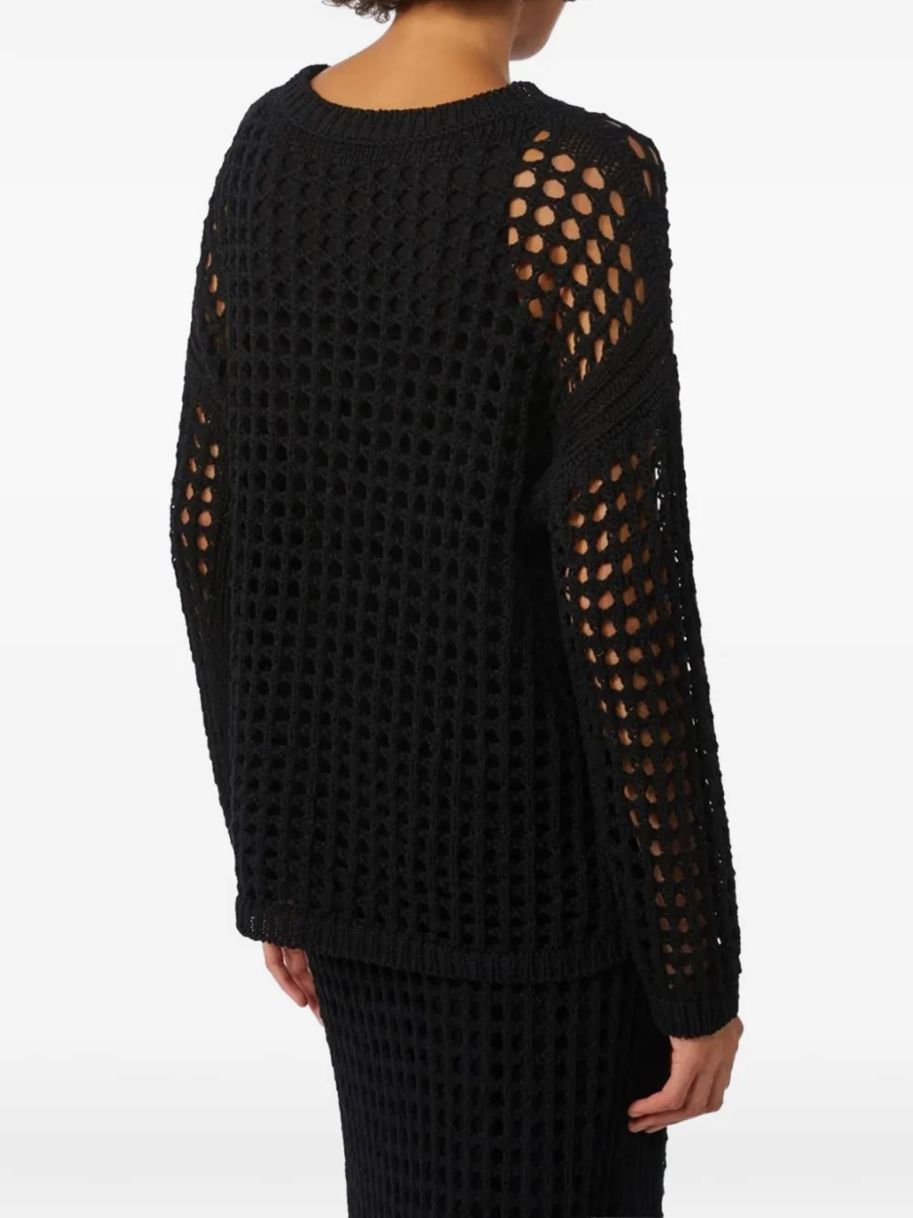 Max Mara Opengebreide trui Zwart