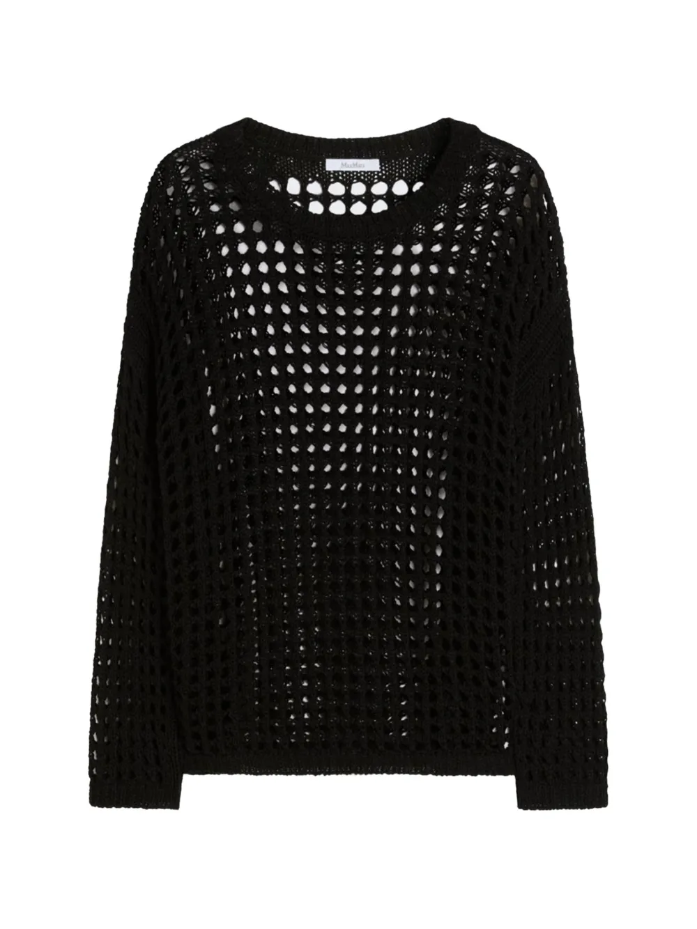 Max Mara FEBE open-knit sweater - Nero