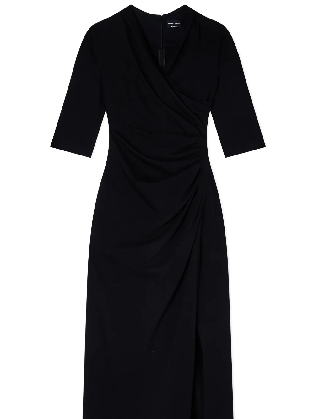 Giorgio Armani Jurk met V-hals Zwart