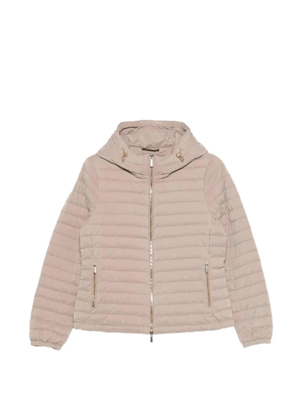 Moorer hooded padded jacket - Toni neutri