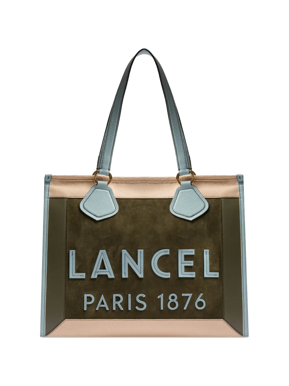 Lancel logo zip tote bag - Green