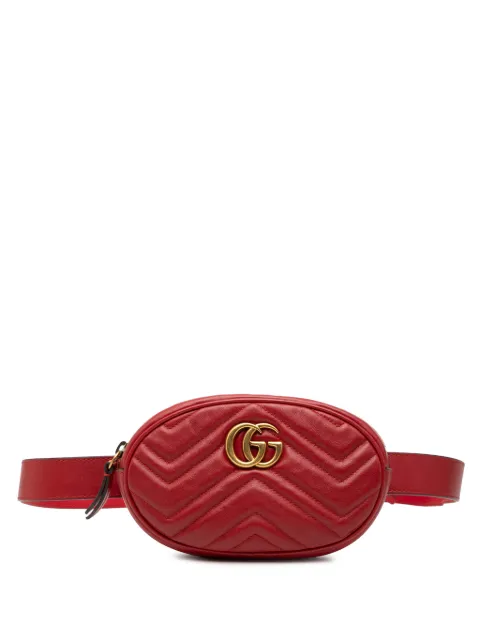 Gucci Pre-Owned 2016-2025 GG Marmont Matelasse Leather belt bag