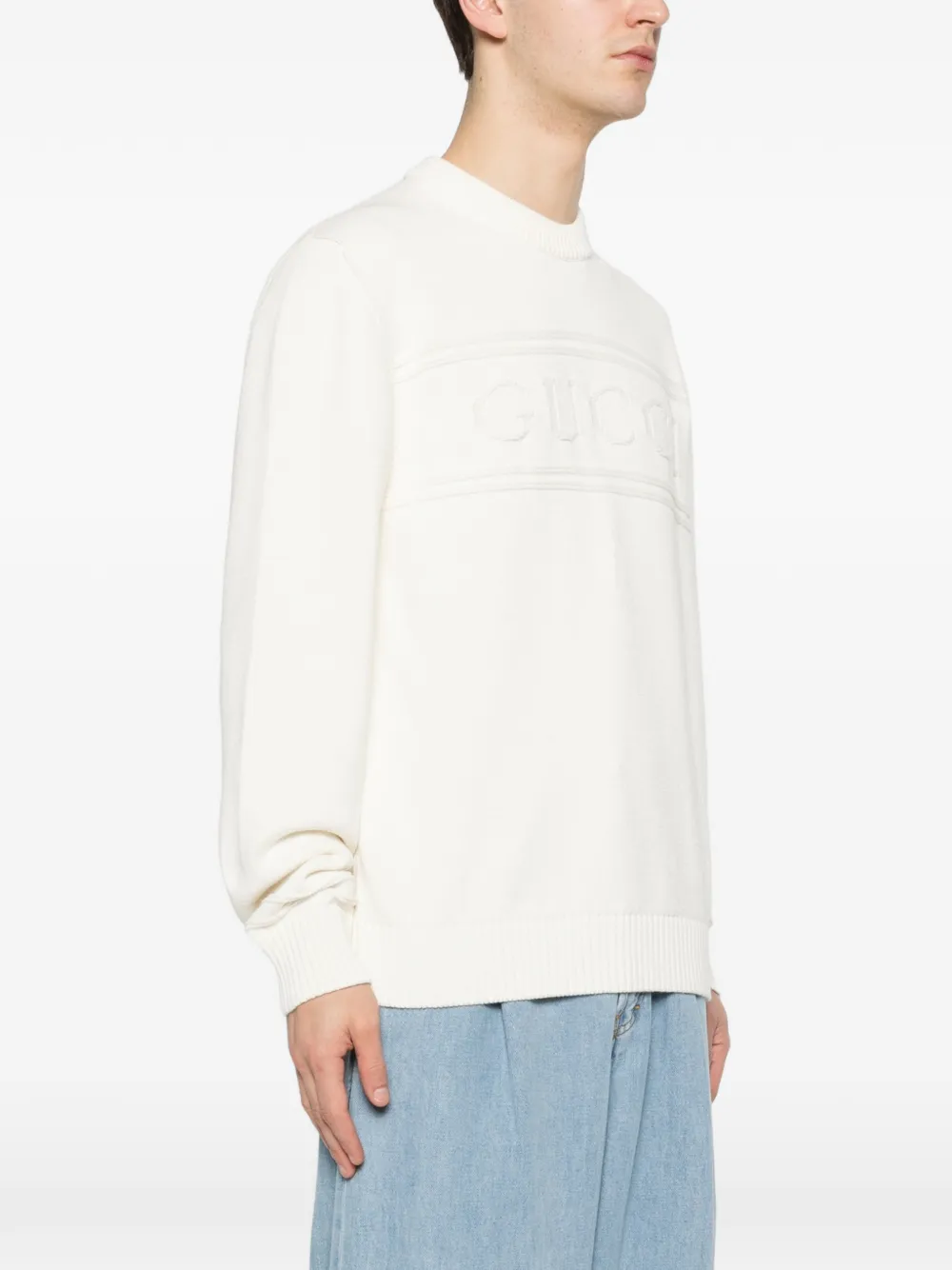 Gucci Trui met logodetail Beige