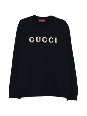 Gucci ロゴ セーター | ブルー | FARFETCH JP
