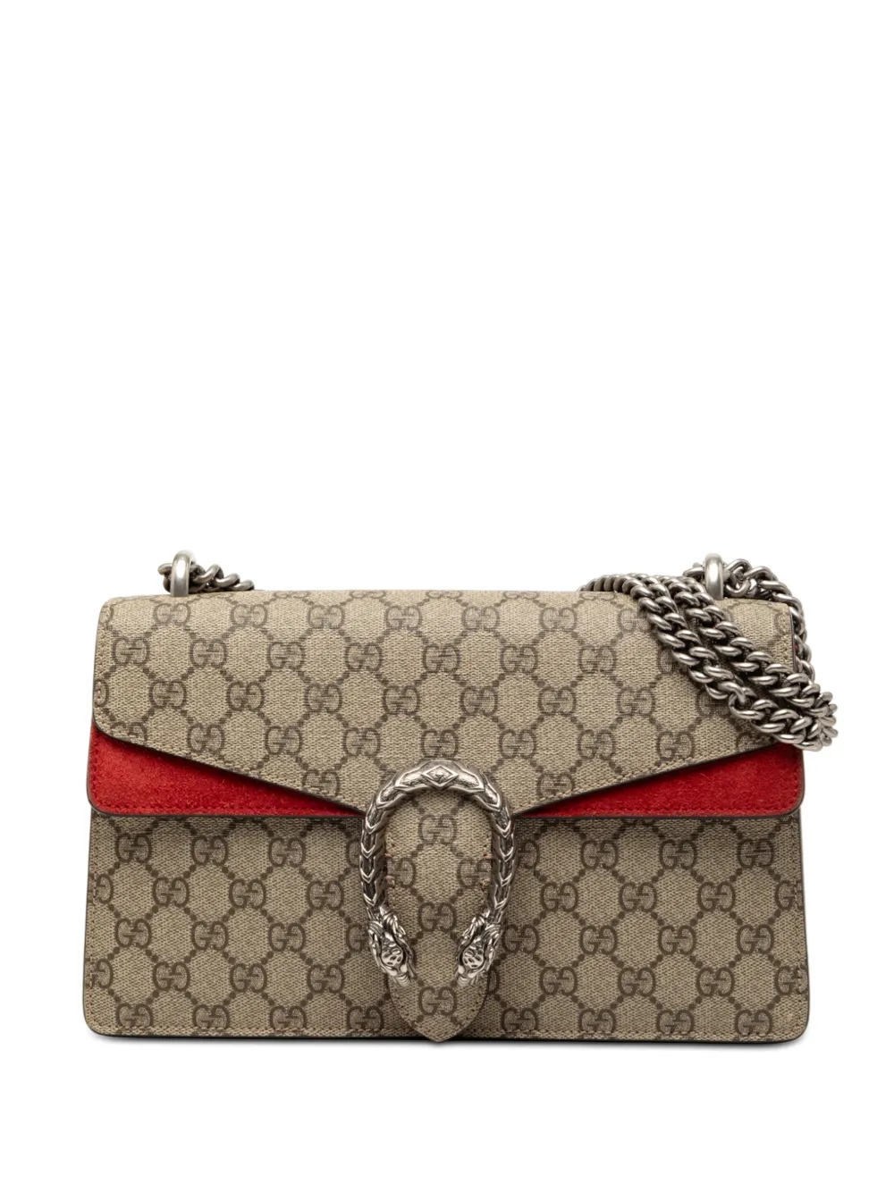 Gucci Pre-Owned 2016-2026 Medium GG Supreme Dionysus shoulder bag - Marrone