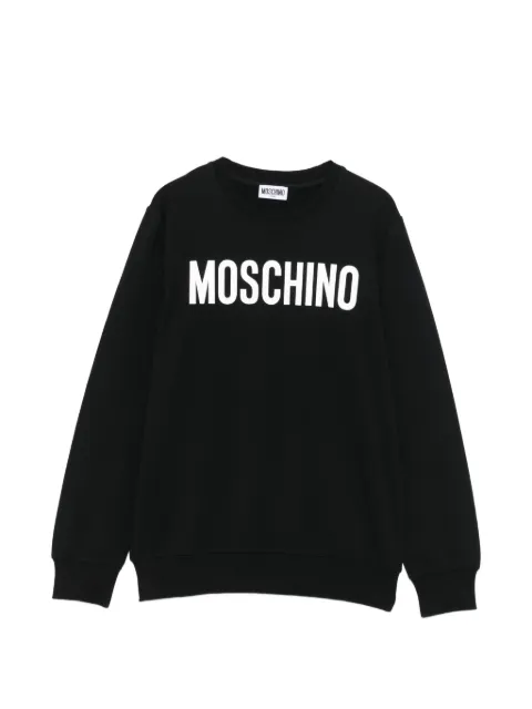 Moschino Kids sudadera con logo estampado