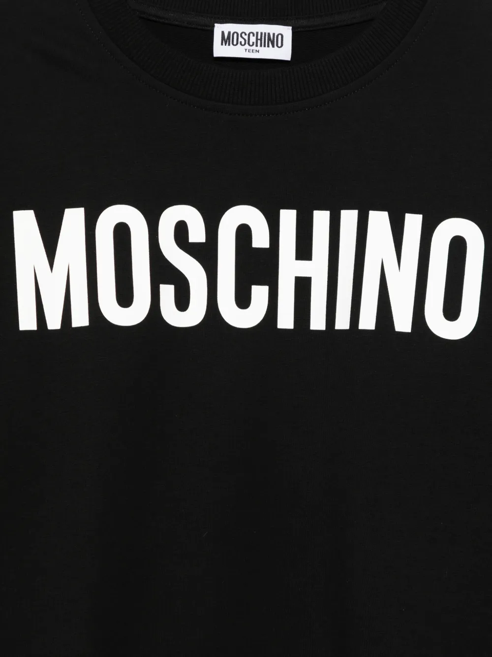 Moschino Kids Sweater met logoprint Zwart