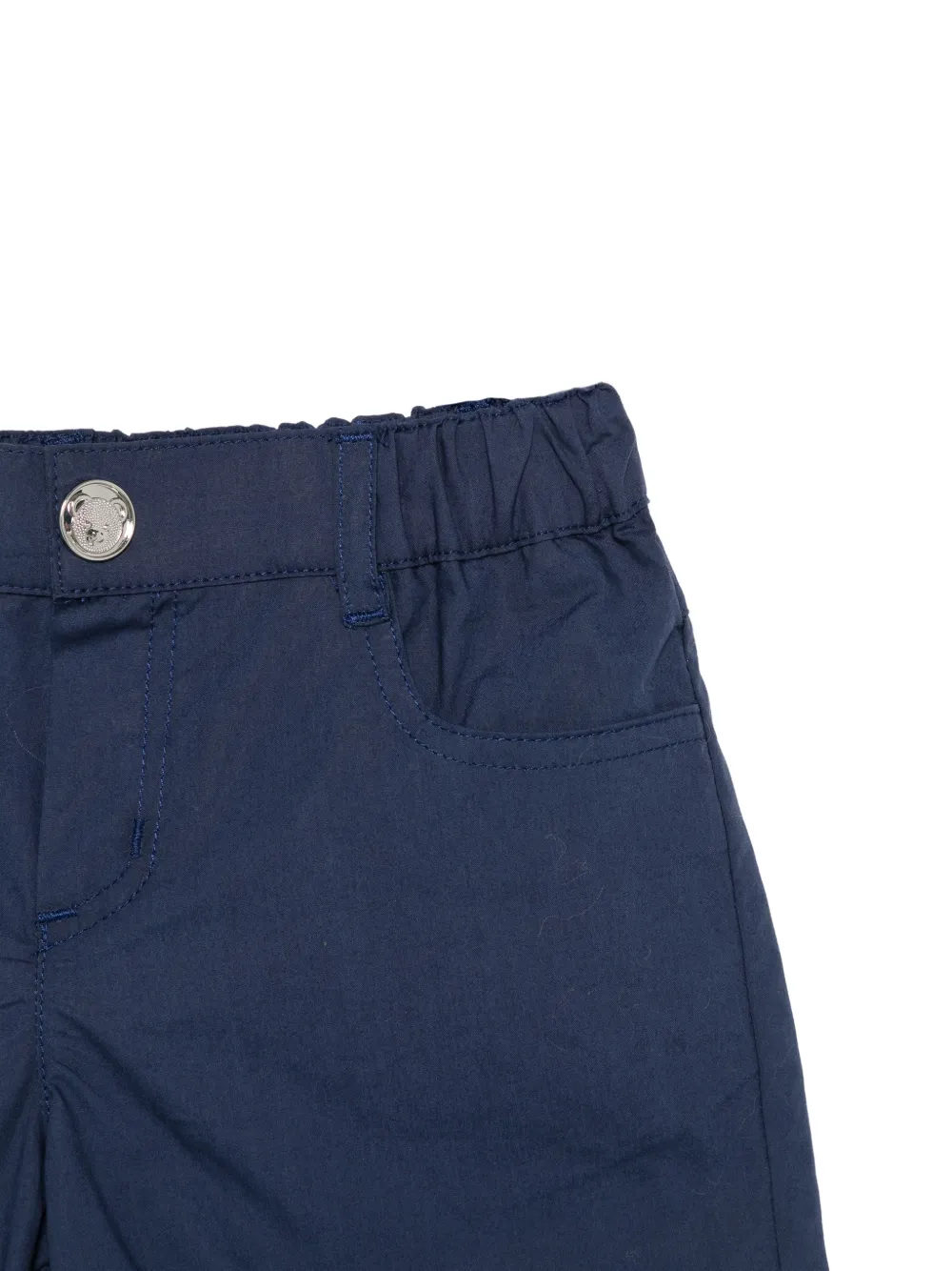 Moschino Kids Shorts met elastische taille Blauw