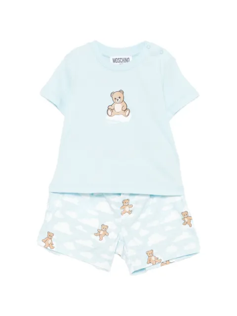 Moschino Kids bear-print baby short and T-shirt set